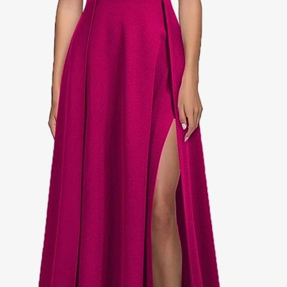 Mushare Women's Vneck Sleeveless Split Formal Dress